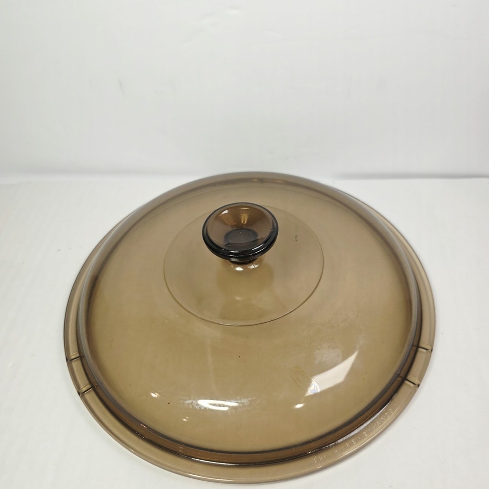 Amber 10" Pyrex Lid Replacement V12C Fits Skillets, Frying, and Saucepans